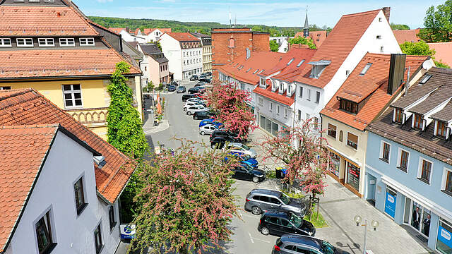 Luftbild der Horschuchalle in Forchheim