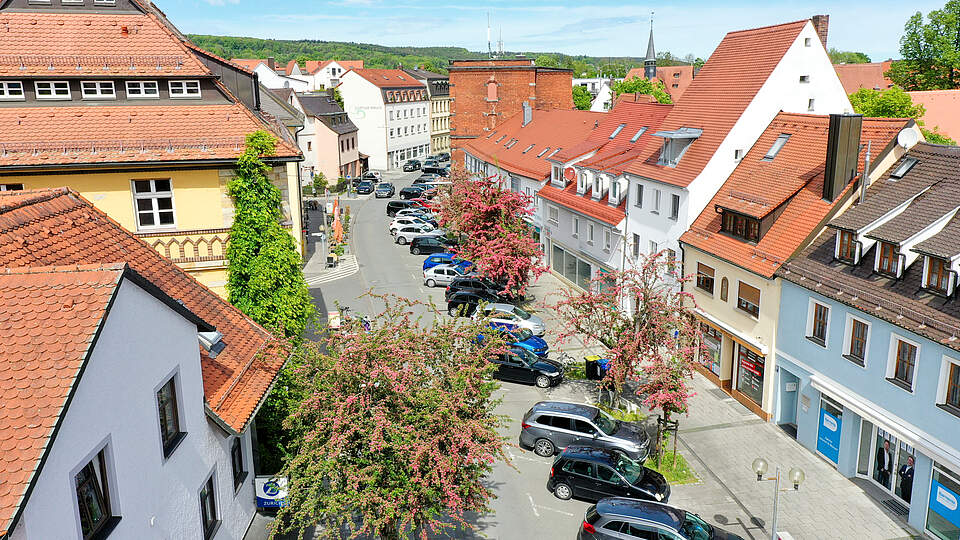 Luftbild der Horschuchalle in Forchheim