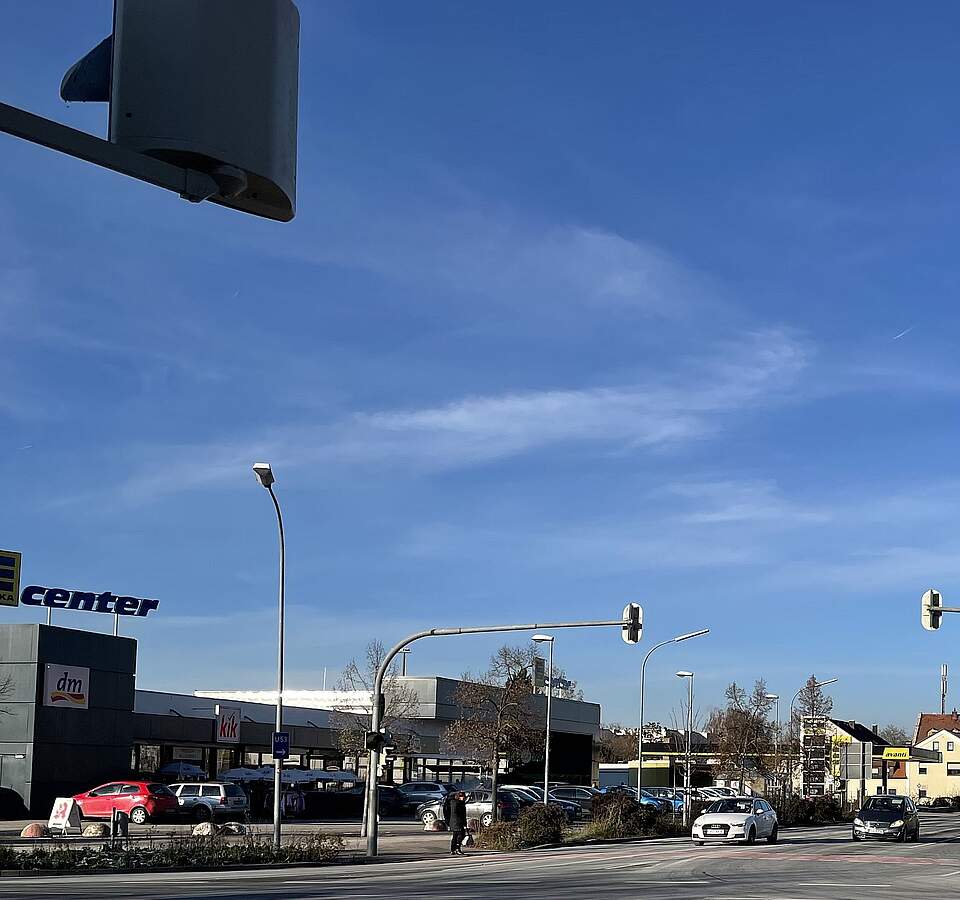 Bamberger Straße Bereich E-Center.