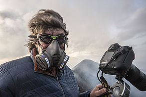 Michael Martin am Vulkan Yasur ©Michael Martin