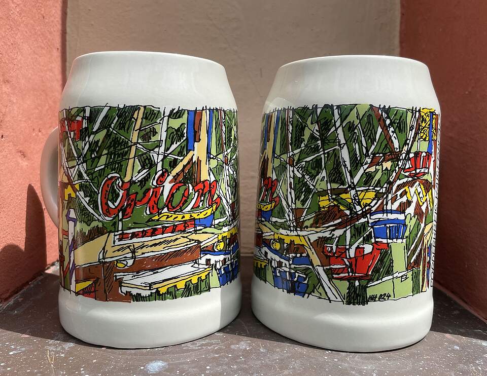 Annafest-Krügla vom Maler und Grafiker Harald Hubl.