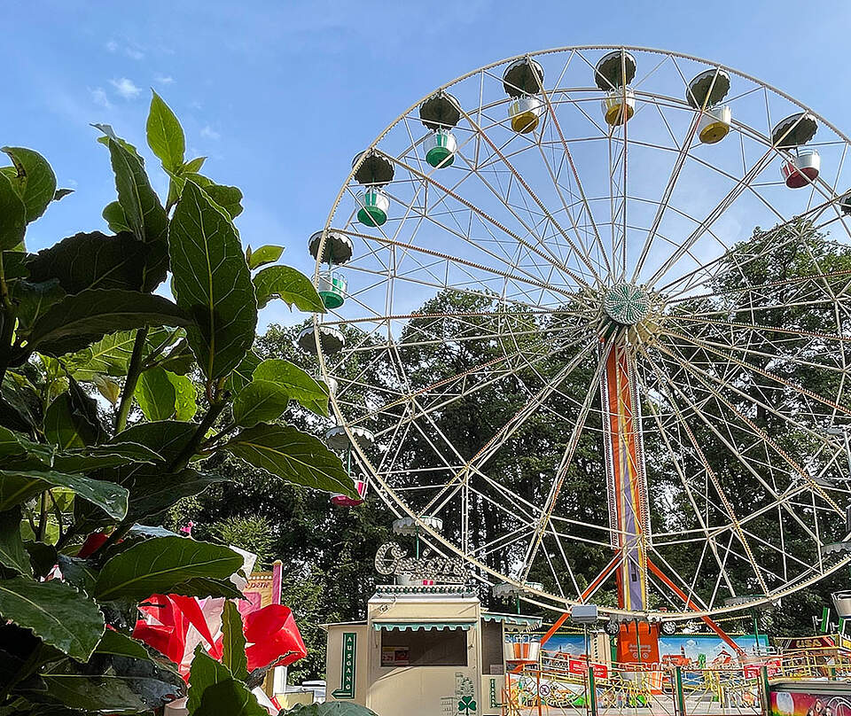 Bild vom Riesenrad auf dem Annafest