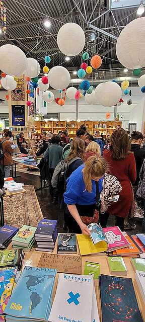 Foto mit Eindrücken von der Buchmesse in Leipzig