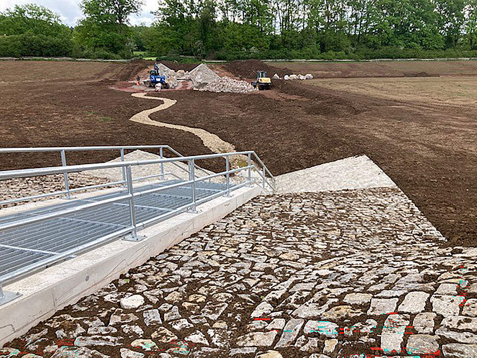 Bild von der Baustelle in Kersbach