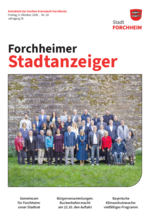 Amtsblatt Forchheimer Stadtanzeiger Ausgabe Nr. 20 2026