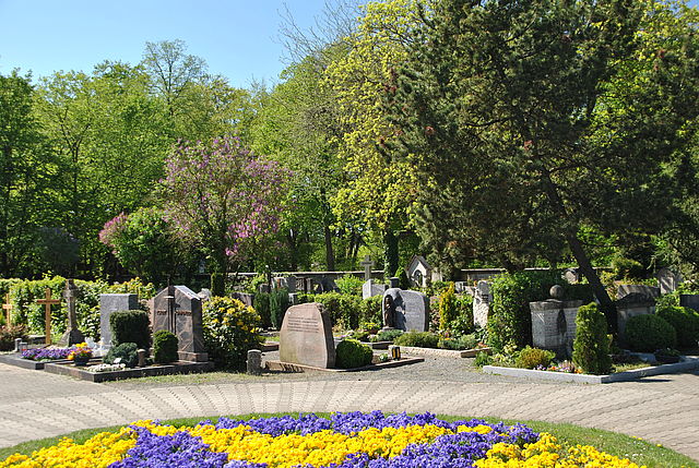 Ansicht des „Alten Friedhofs“ der Stadt Forchheim an der Birkenfelder Straße.