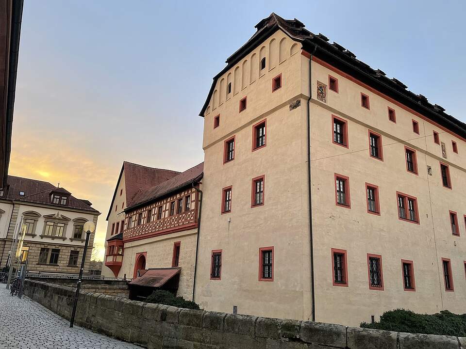 Kaiserpfalz Die Kaiserpfalz in Forchheim im abendlichen Licht.
