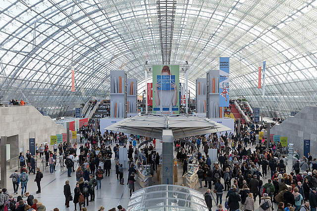 Messehalle der Leipziger Buchmesse