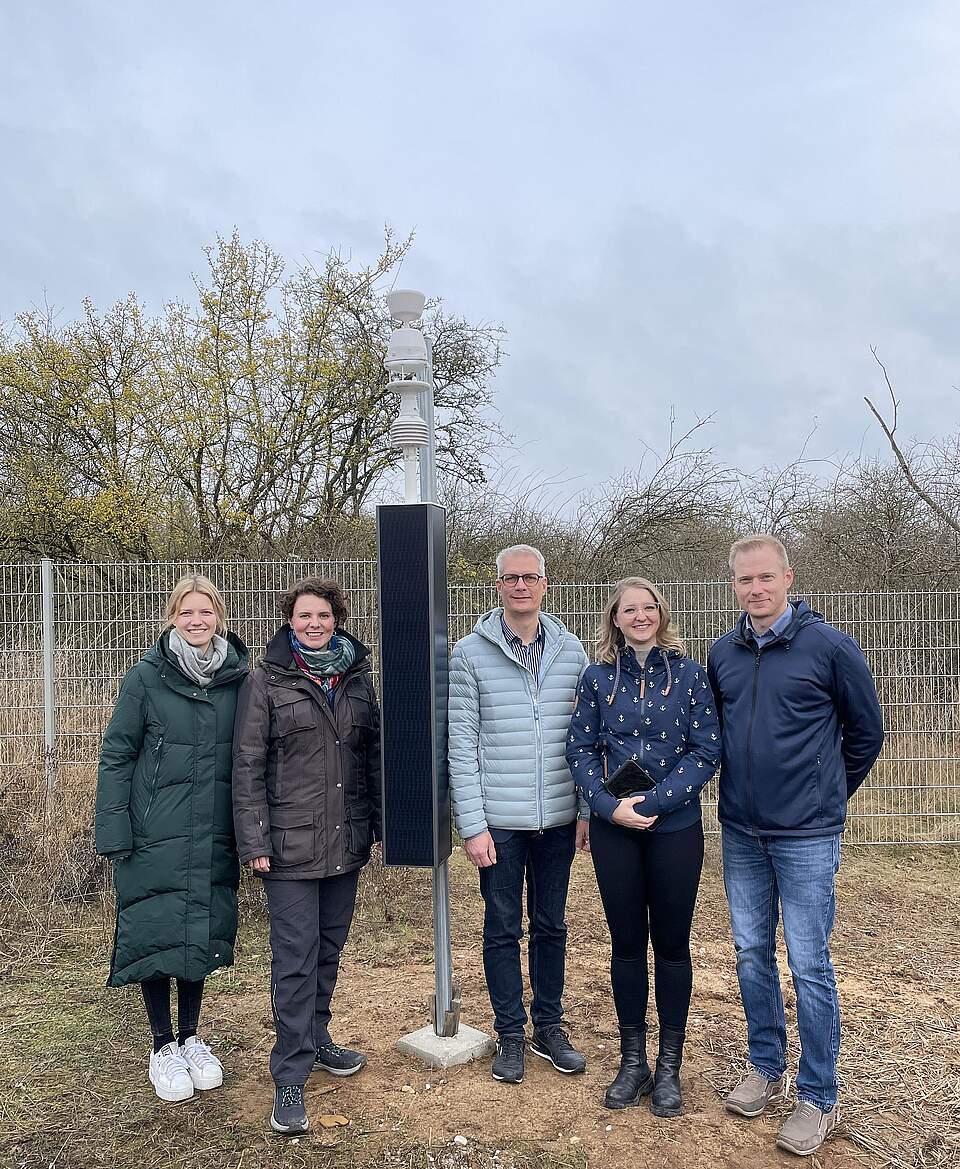 Personen der Stadt Forchheim, bei der Einweihung der Wetterstationen