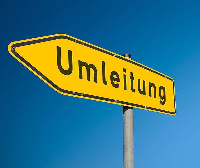 Verkehrsschild Umleitung Verkehrsschild "Umleitung"