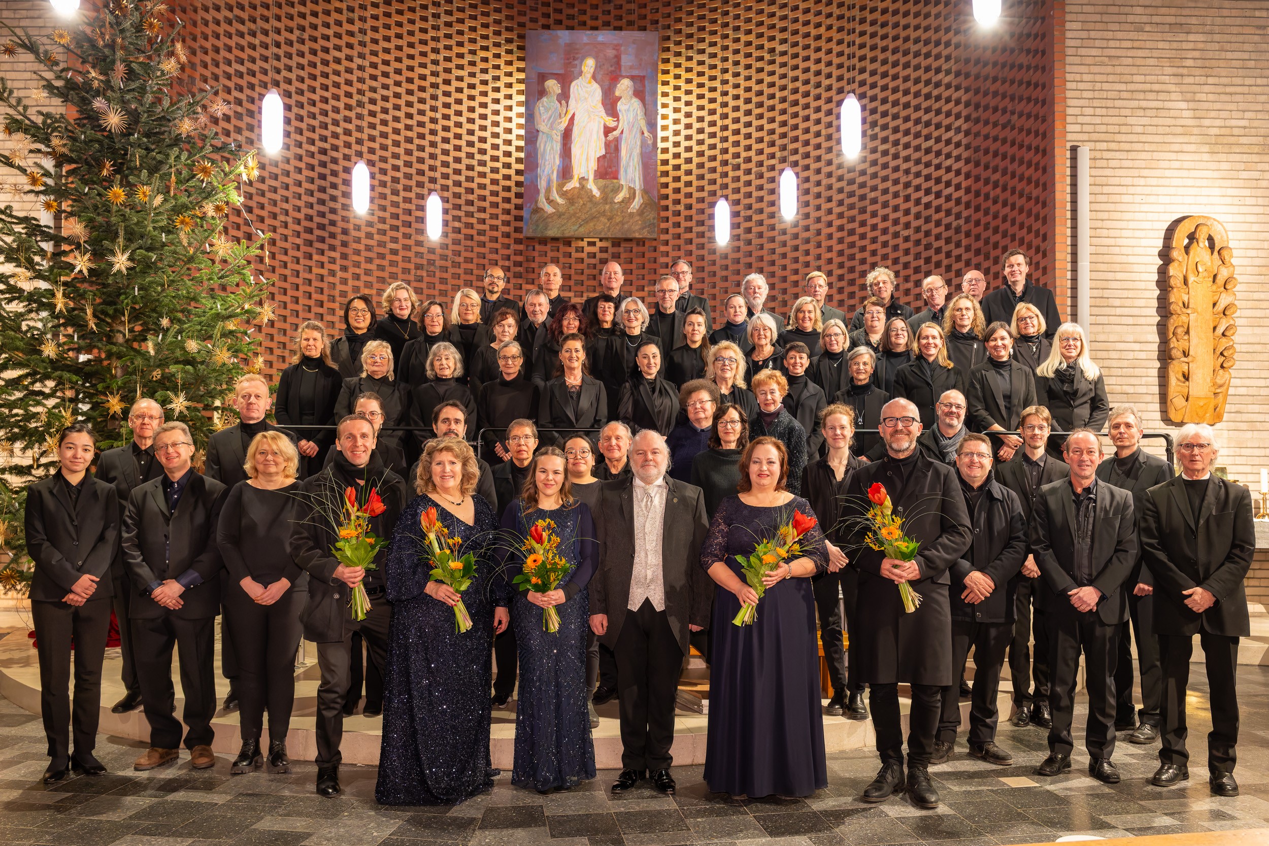 Der Liederverein Forchheim beim Konzert in der Kirche Verklärung Christi